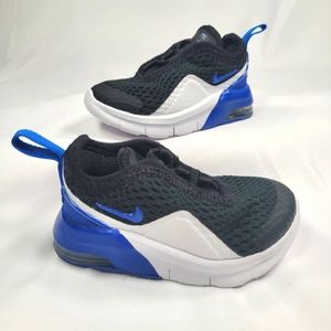 Nike Air Max Motion 2 Black and Blue Sneakers Size 3C